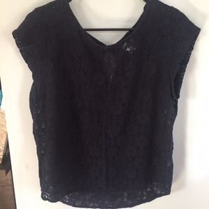 Blue Lace Top